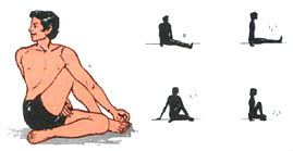 Ardha Matsyendrasana(The Half-Twist posture)